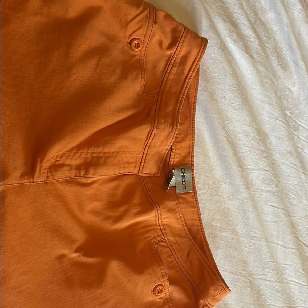 Chico's Orange Dress Capris. Size 1.5